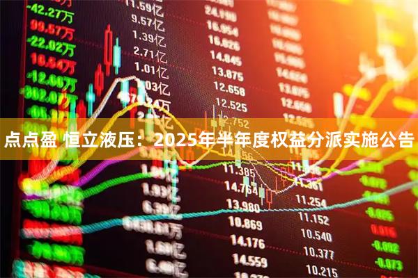 点点盈 恒立液压：2025年半年度权益分派实施公告